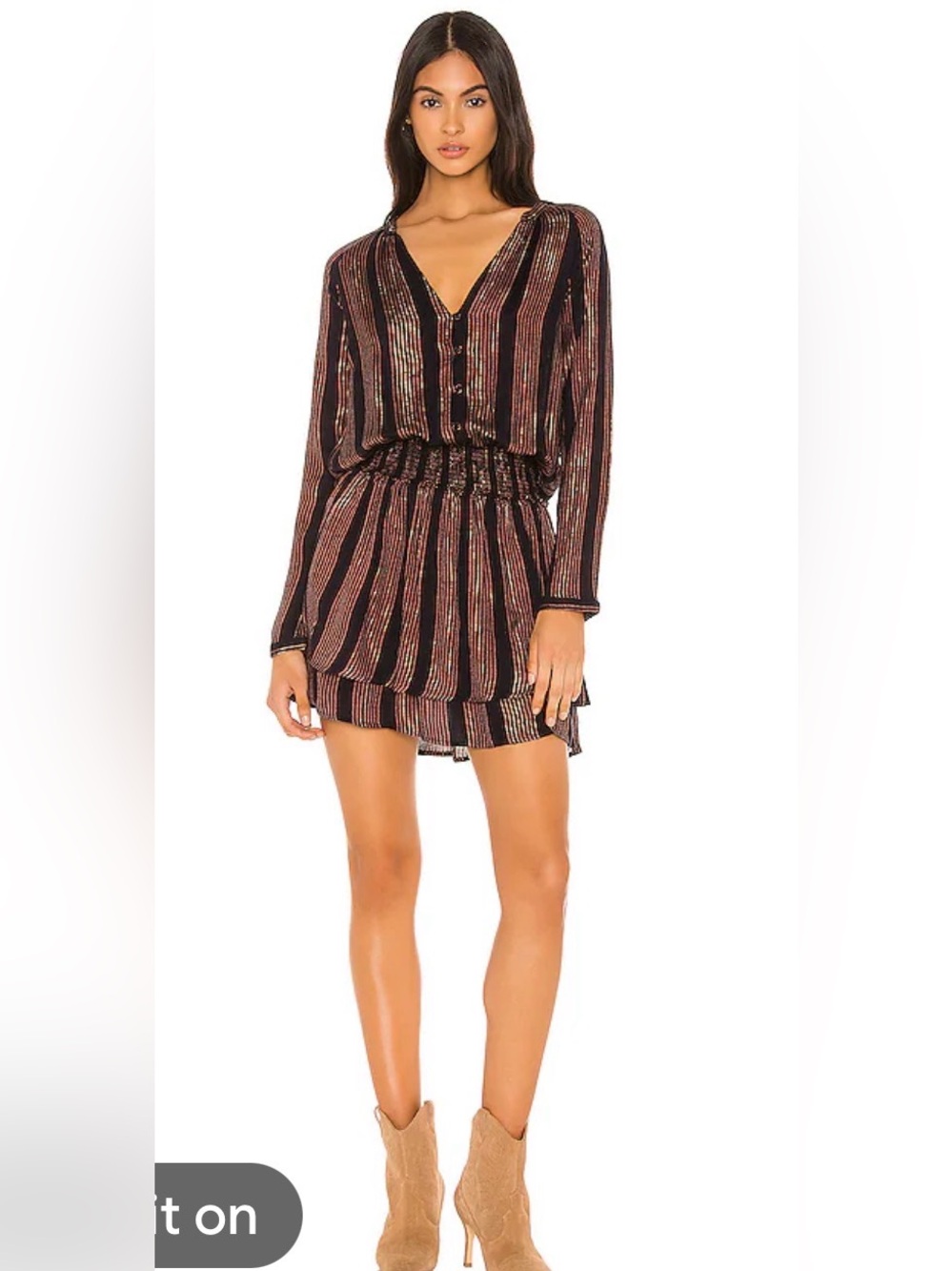 Rails Jasmine Mini Dress in Midas Stripe